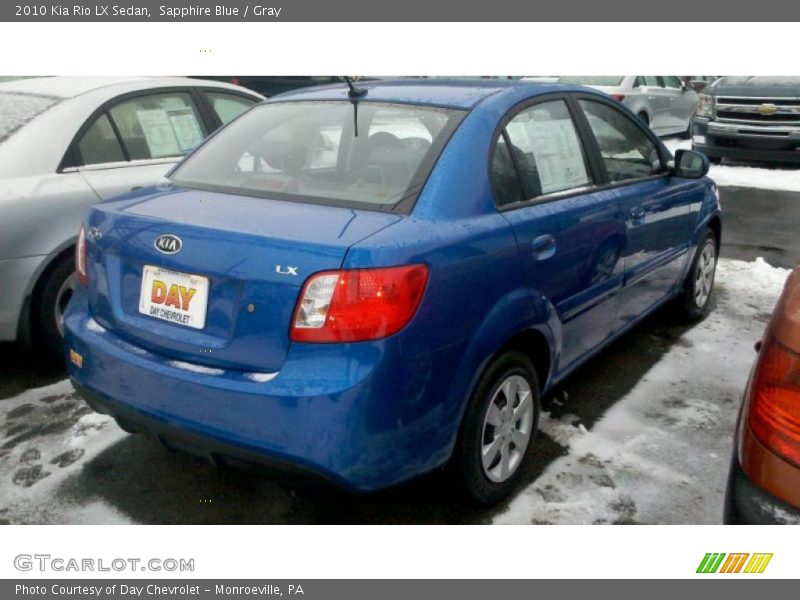 Sapphire Blue / Gray 2010 Kia Rio LX Sedan
