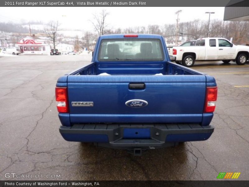 Vista Blue Metallic / Medium Dark Flint 2011 Ford Ranger XLT SuperCab 4x4