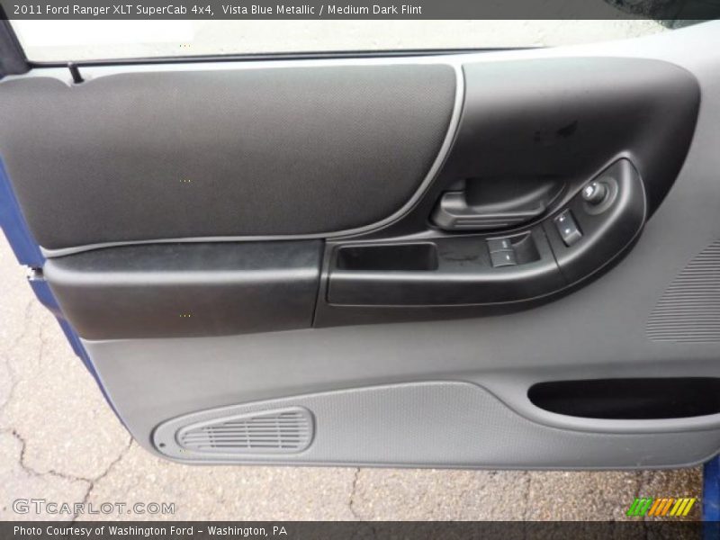 Vista Blue Metallic / Medium Dark Flint 2011 Ford Ranger XLT SuperCab 4x4