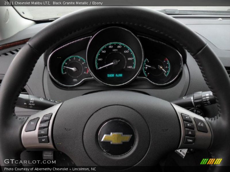 Black Granite Metallic / Ebony 2011 Chevrolet Malibu LTZ