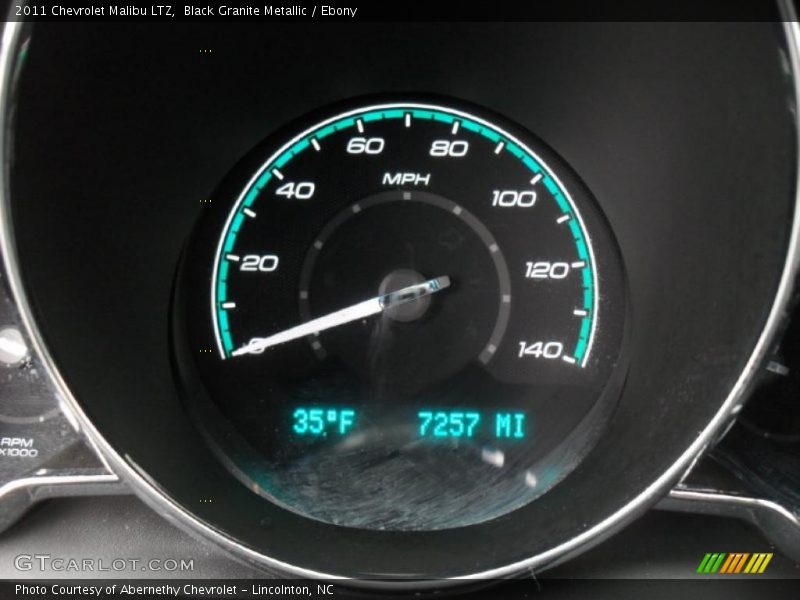 Black Granite Metallic / Ebony 2011 Chevrolet Malibu LTZ