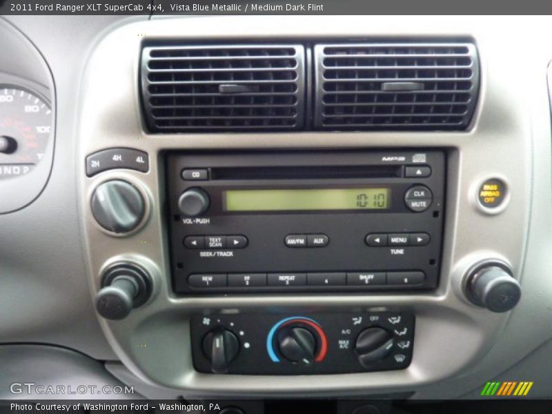 Vista Blue Metallic / Medium Dark Flint 2011 Ford Ranger XLT SuperCab 4x4