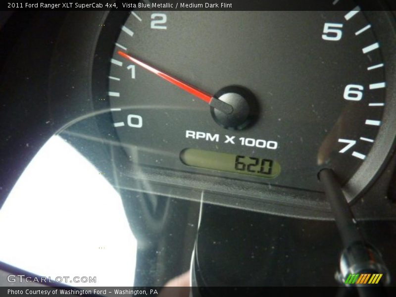Vista Blue Metallic / Medium Dark Flint 2011 Ford Ranger XLT SuperCab 4x4