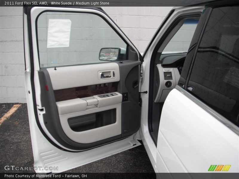 White Suede / Medium Light Stone 2011 Ford Flex SEL AWD