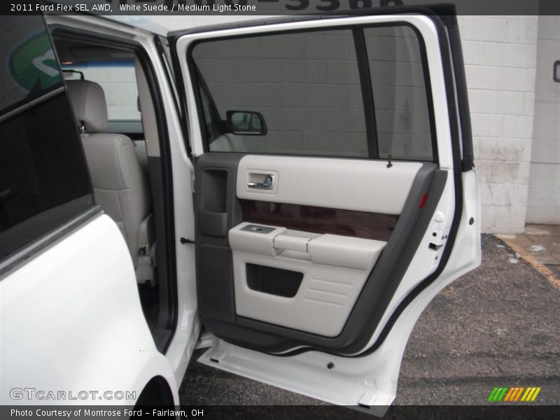 White Suede / Medium Light Stone 2011 Ford Flex SEL AWD