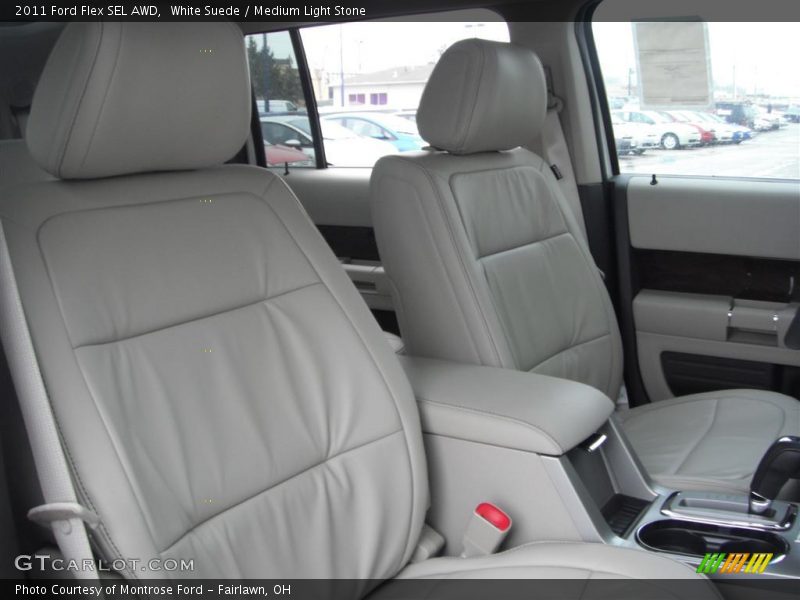 White Suede / Medium Light Stone 2011 Ford Flex SEL AWD