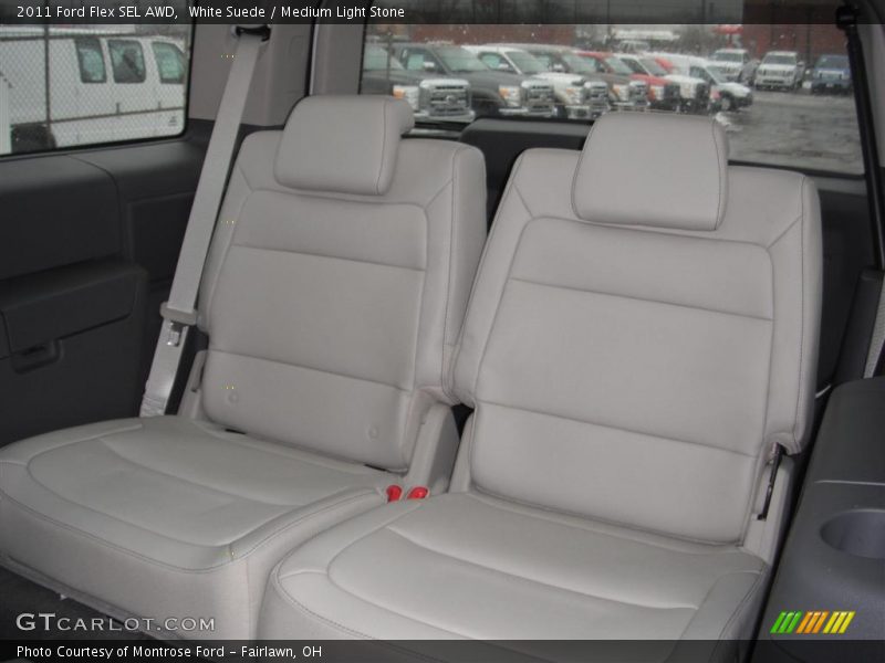White Suede / Medium Light Stone 2011 Ford Flex SEL AWD