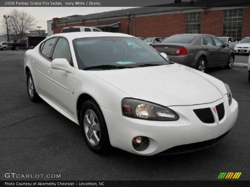 Ivory White / Ebony 2008 Pontiac Grand Prix Sedan