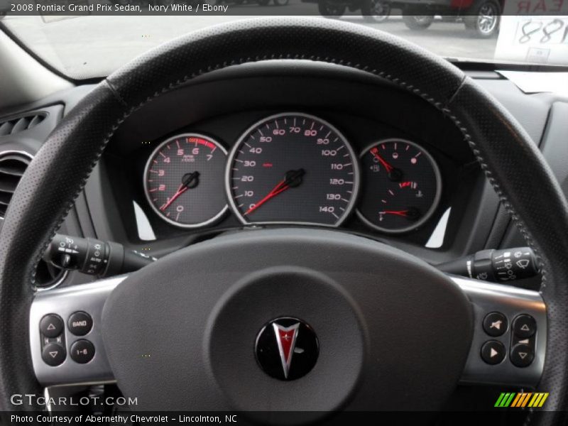 Ivory White / Ebony 2008 Pontiac Grand Prix Sedan
