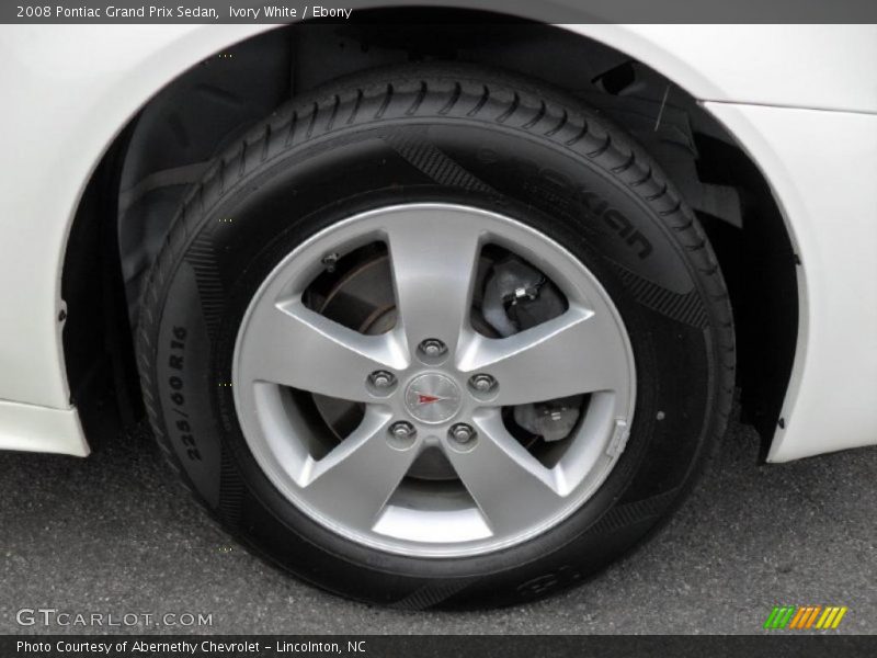 Ivory White / Ebony 2008 Pontiac Grand Prix Sedan