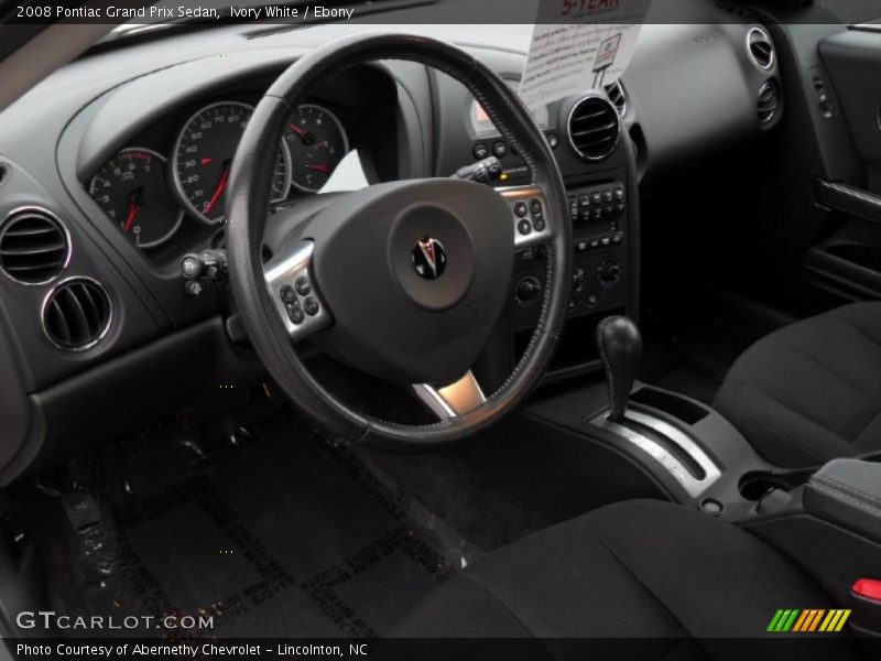 Ivory White / Ebony 2008 Pontiac Grand Prix Sedan