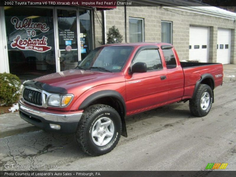 Impulse Red Pearl / Charcoal 2002 Toyota Tacoma V6 TRD Xtracab 4x4