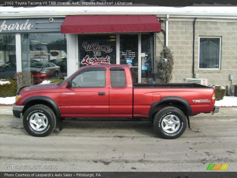 Impulse Red Pearl / Charcoal 2002 Toyota Tacoma V6 TRD Xtracab 4x4