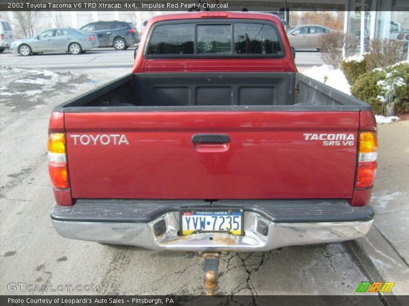 Impulse Red Pearl / Charcoal 2002 Toyota Tacoma V6 TRD Xtracab 4x4
