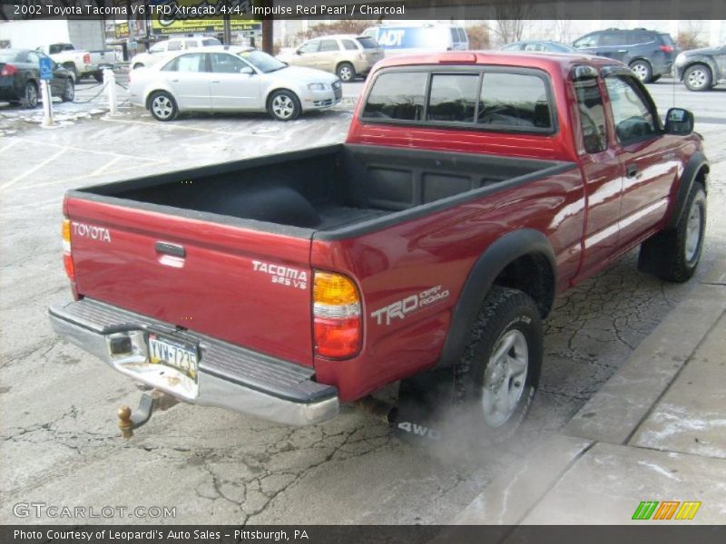 Impulse Red Pearl / Charcoal 2002 Toyota Tacoma V6 TRD Xtracab 4x4