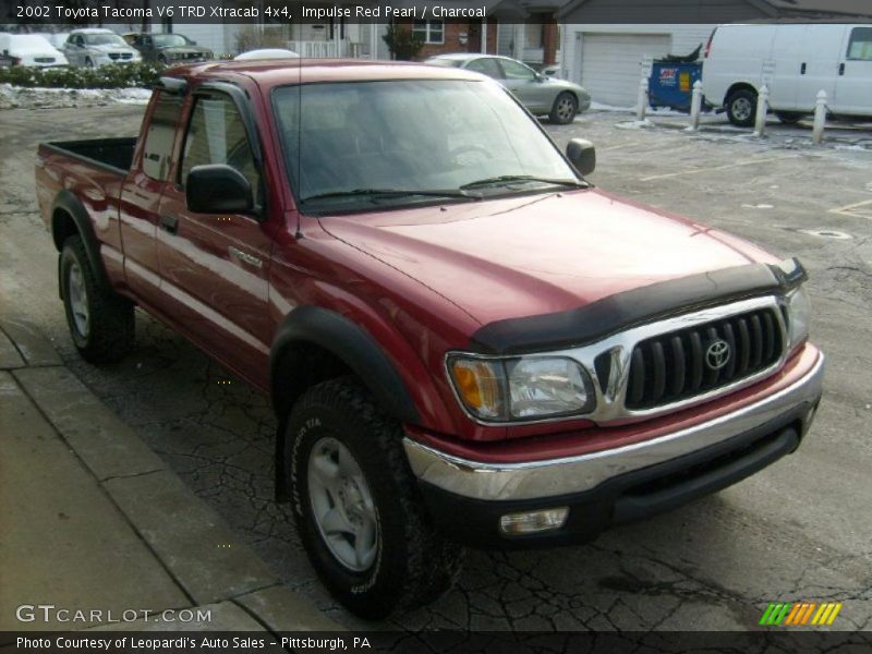 Impulse Red Pearl / Charcoal 2002 Toyota Tacoma V6 TRD Xtracab 4x4