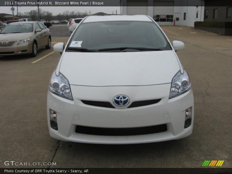 Blizzard White Pearl / Bisque 2011 Toyota Prius Hybrid III