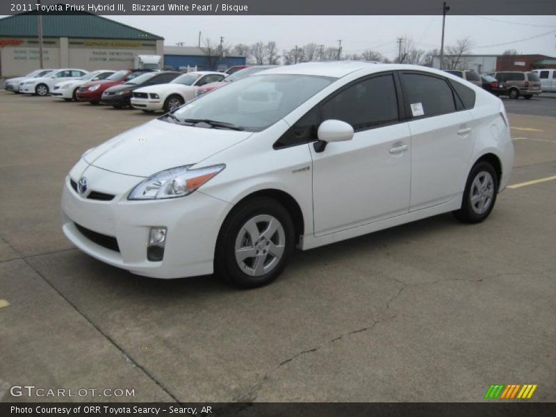 Blizzard White Pearl / Bisque 2011 Toyota Prius Hybrid III