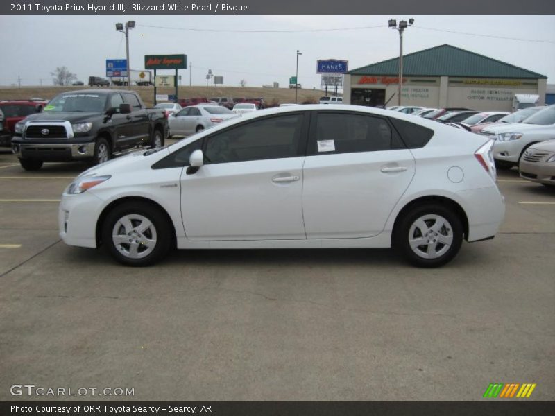 Blizzard White Pearl / Bisque 2011 Toyota Prius Hybrid III