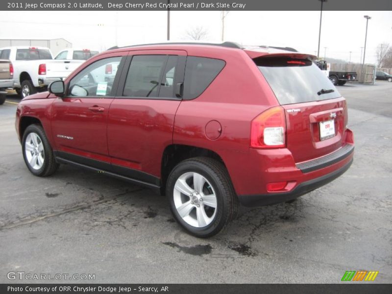 Deep Cherry Red Crystal Pearl / Dark Slate Gray 2011 Jeep Compass 2.0 Latitude