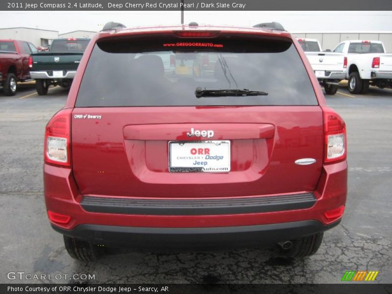 Deep Cherry Red Crystal Pearl / Dark Slate Gray 2011 Jeep Compass 2.4 Latitude