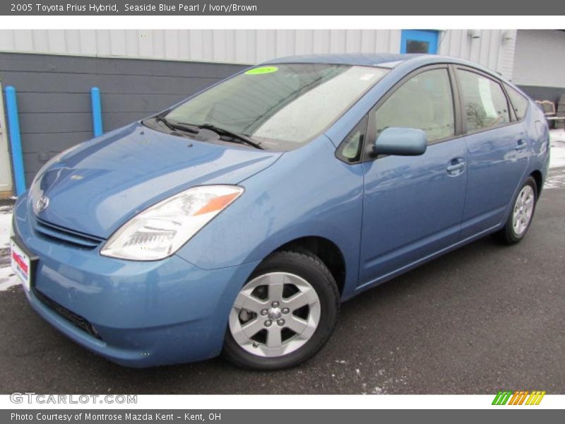 Seaside Blue Pearl / Ivory/Brown 2005 Toyota Prius Hybrid