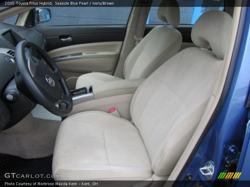Seaside Blue Pearl / Ivory/Brown 2005 Toyota Prius Hybrid