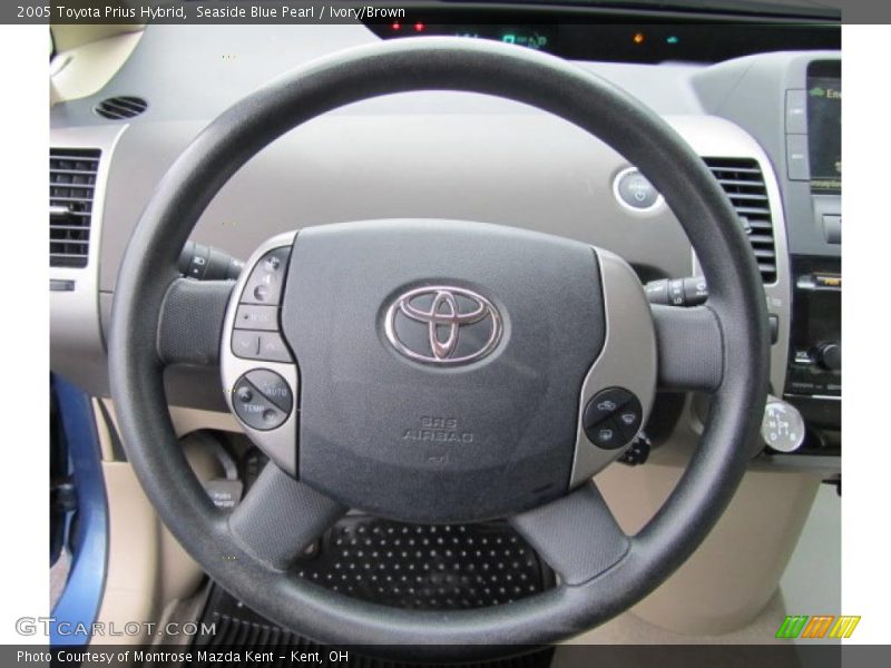 Seaside Blue Pearl / Ivory/Brown 2005 Toyota Prius Hybrid
