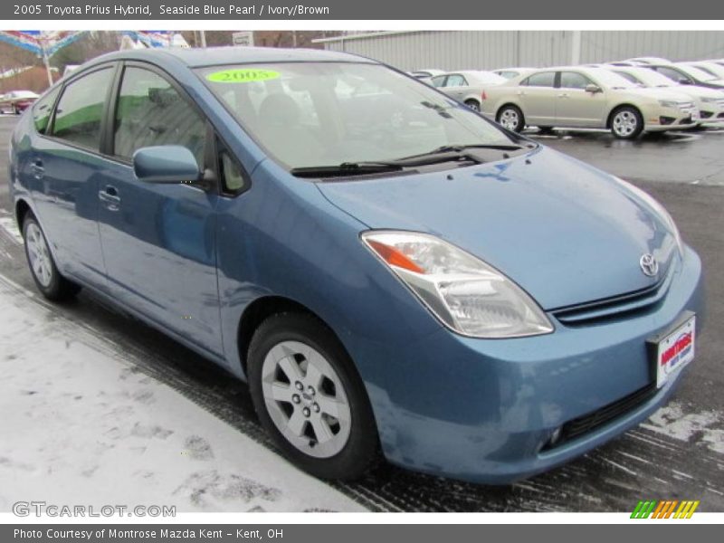 Seaside Blue Pearl / Ivory/Brown 2005 Toyota Prius Hybrid