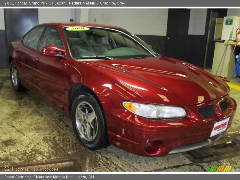 Redfire Metallic / Graphite/Gray 2001 Pontiac Grand Prix GT Sedan