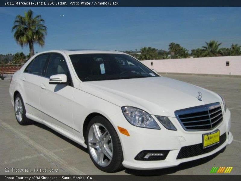 Arctic White / Almond/Black 2011 Mercedes-Benz E 350 Sedan
