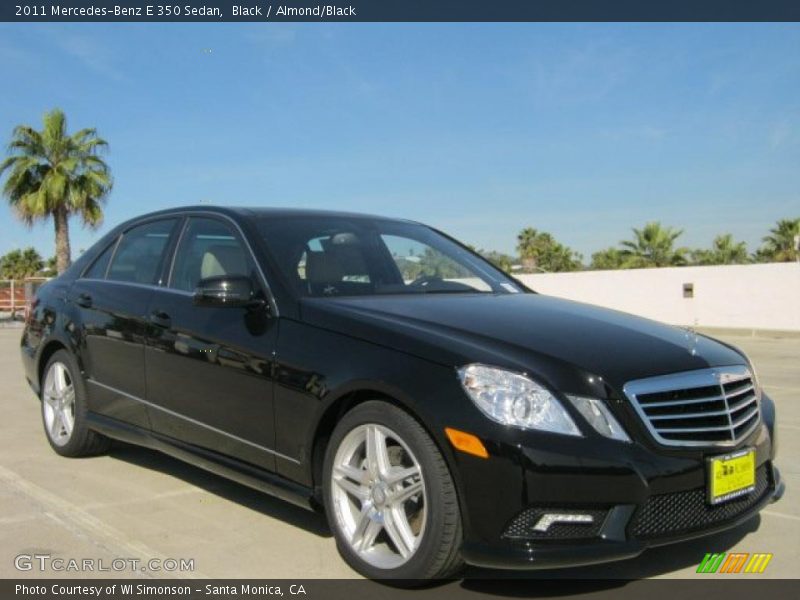 Black / Almond/Black 2011 Mercedes-Benz E 350 Sedan
