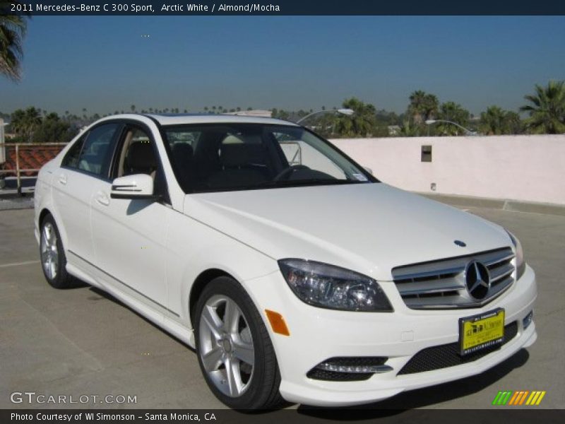 Arctic White / Almond/Mocha 2011 Mercedes-Benz C 300 Sport