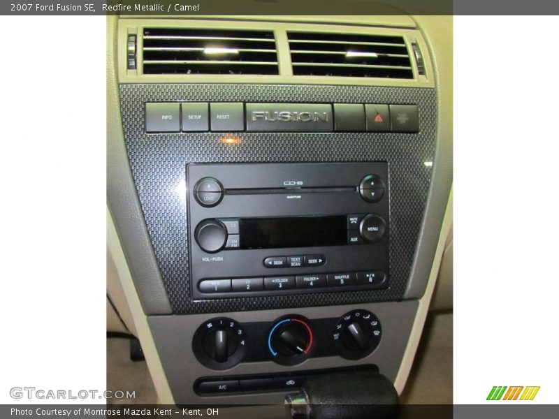 Redfire Metallic / Camel 2007 Ford Fusion SE