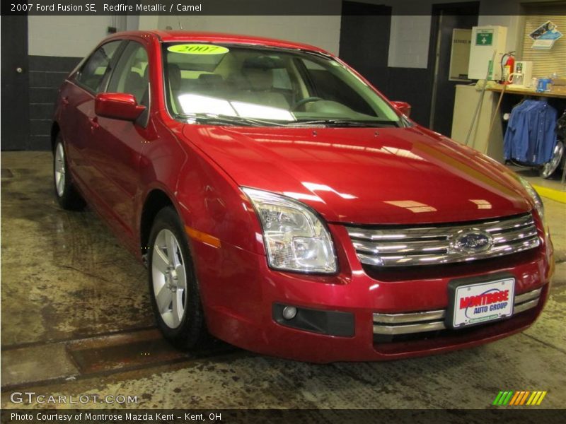 Redfire Metallic / Camel 2007 Ford Fusion SE