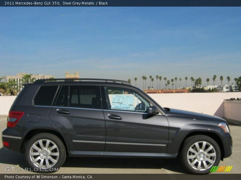 Steel Grey Metallic / Black 2011 Mercedes-Benz GLK 350