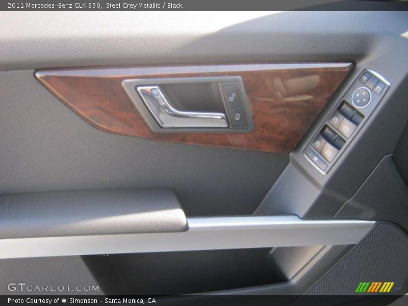 Steel Grey Metallic / Black 2011 Mercedes-Benz GLK 350
