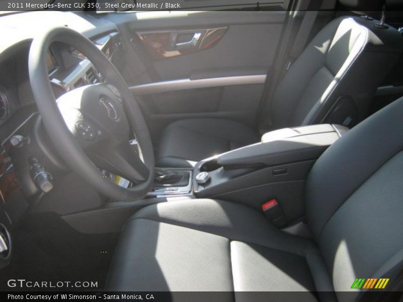 Steel Grey Metallic / Black 2011 Mercedes-Benz GLK 350