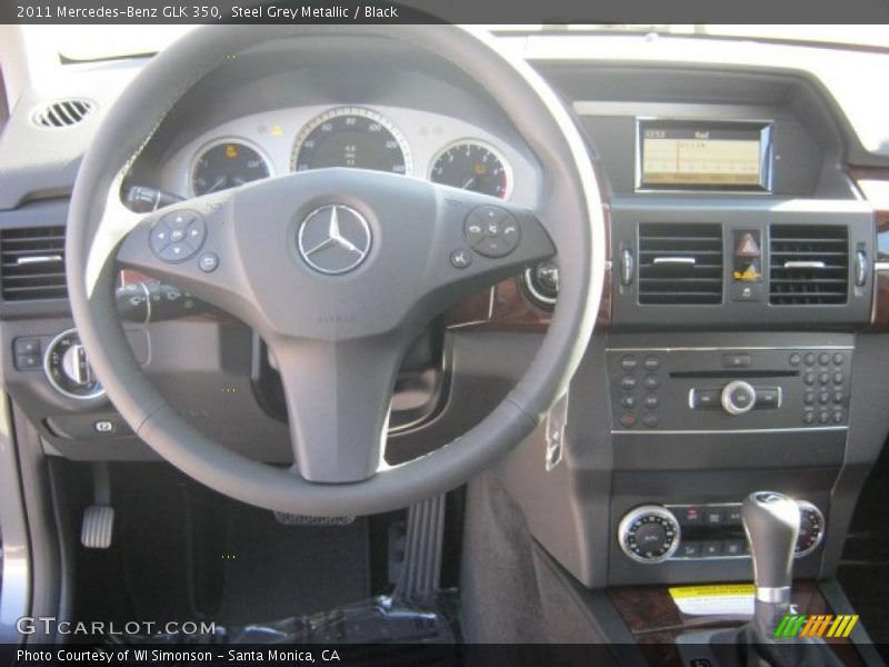 Steel Grey Metallic / Black 2011 Mercedes-Benz GLK 350