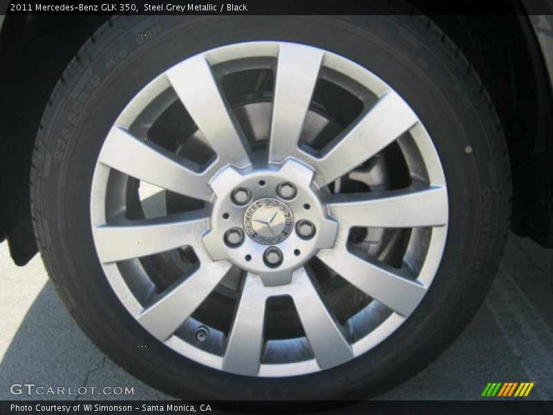 Steel Grey Metallic / Black 2011 Mercedes-Benz GLK 350