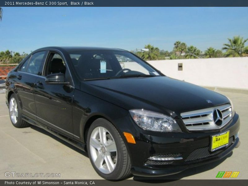 Black / Black 2011 Mercedes-Benz C 300 Sport