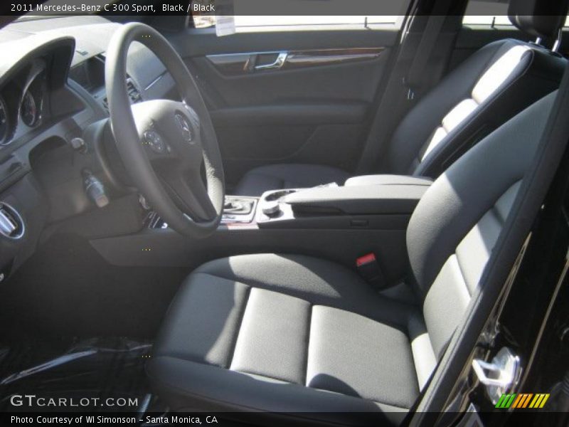 Black / Black 2011 Mercedes-Benz C 300 Sport