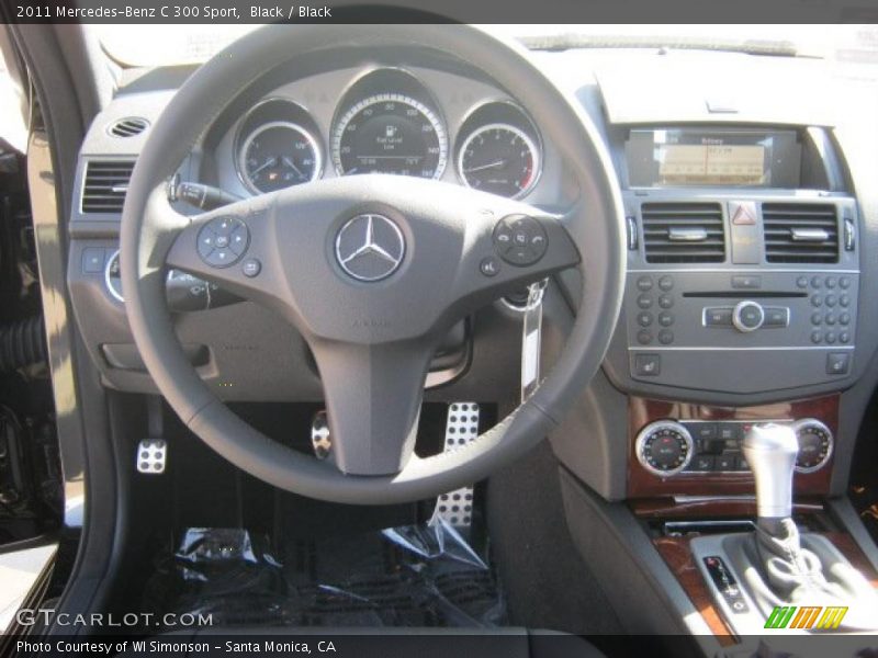 Black / Black 2011 Mercedes-Benz C 300 Sport