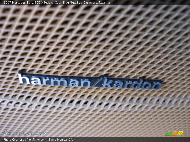 Capri Blue Metallic / Cashmere/Savanna 2007 Mercedes-Benz S 550 Sedan