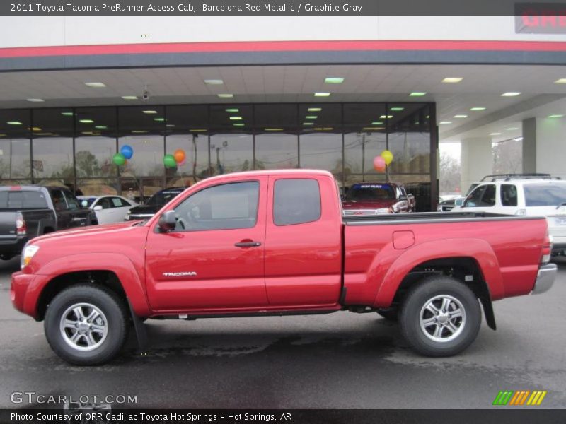 Barcelona Red Metallic / Graphite Gray 2011 Toyota Tacoma PreRunner Access Cab