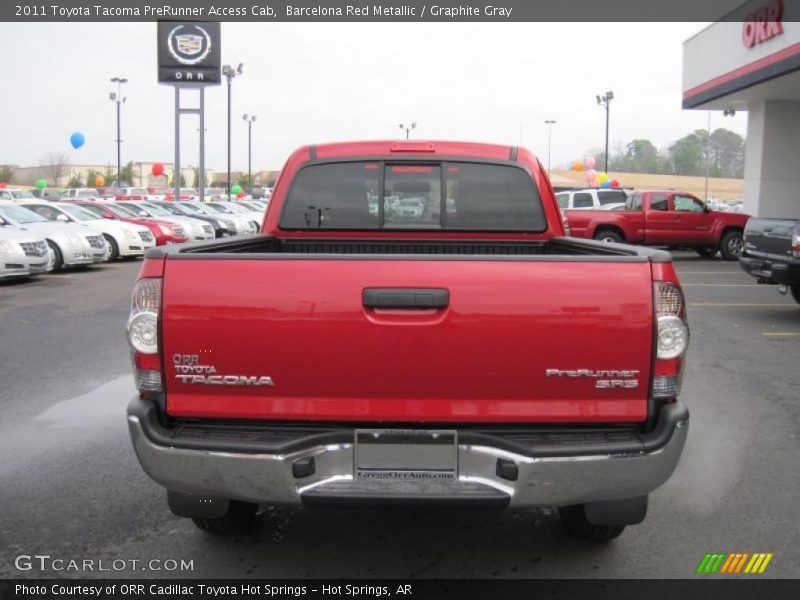 Barcelona Red Metallic / Graphite Gray 2011 Toyota Tacoma PreRunner Access Cab
