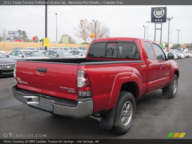 Barcelona Red Metallic / Graphite Gray 2011 Toyota Tacoma PreRunner Access Cab