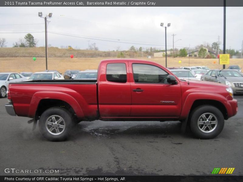 Barcelona Red Metallic / Graphite Gray 2011 Toyota Tacoma PreRunner Access Cab