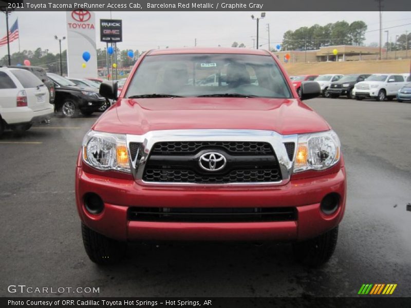 Barcelona Red Metallic / Graphite Gray 2011 Toyota Tacoma PreRunner Access Cab