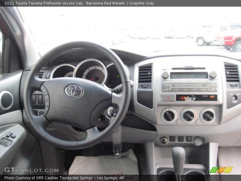 Barcelona Red Metallic / Graphite Gray 2011 Toyota Tacoma PreRunner Access Cab